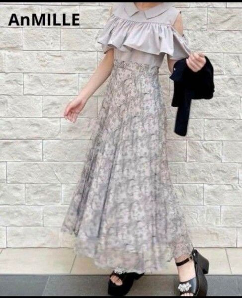 本日限定価格 良品 エブリン anmille アンミール レース フリルドッキングOP ワンピース
