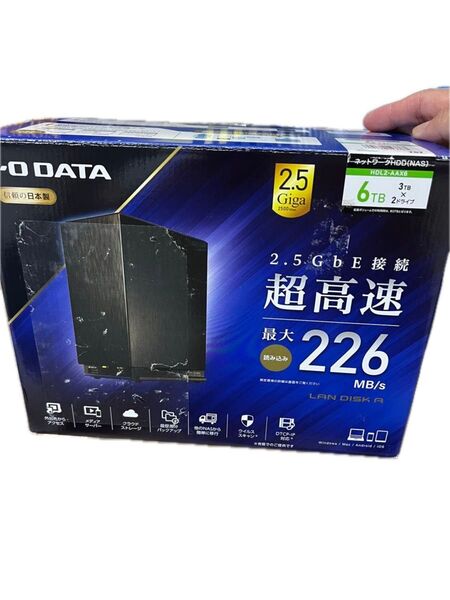 I-O DATA デュアルコアCPU搭載 NAS(ネットワークHDD) HDL2-AAX6 6TB