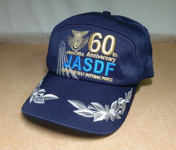 新品 未使用 航空自衛隊創設60周年記念限定キャップ ブルーインパルス 帽子 刺繍 ネイビー 紺