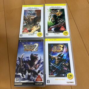 PSP モンスターハンター ポータブル 1,2,2G,3rd Best版 4個セット