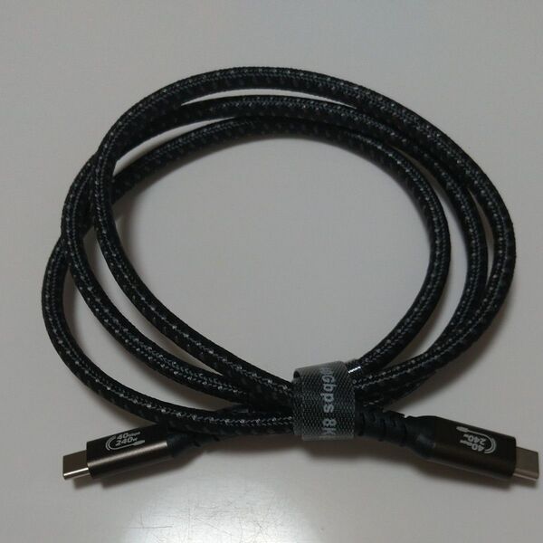 サンダーボルト4&USB4 Type-Cケーブル 1m