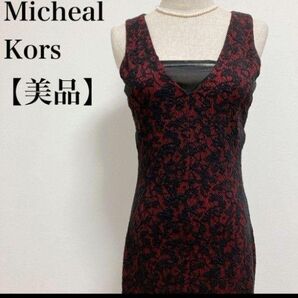 【期間限定特価!】 Michael Kors ノースリーブワンピース ワインレッド美品