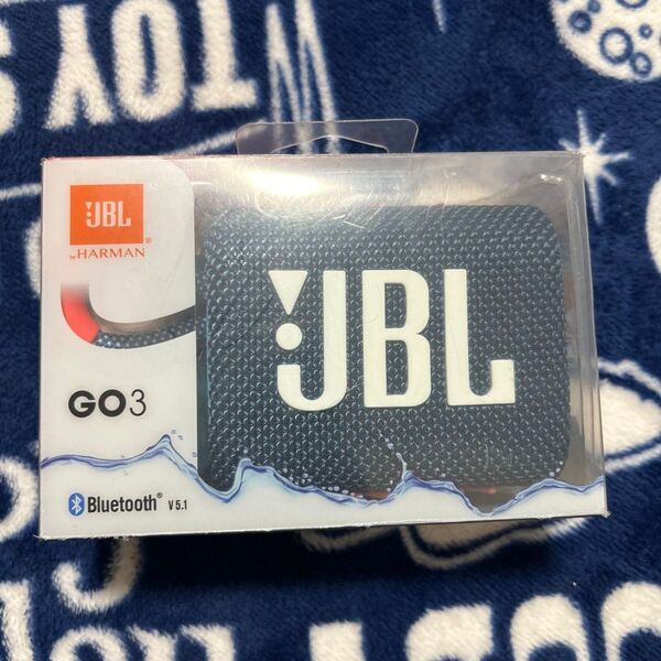 JBL GO3 ポータブルBluetoothスピーカー ネイビー 中古