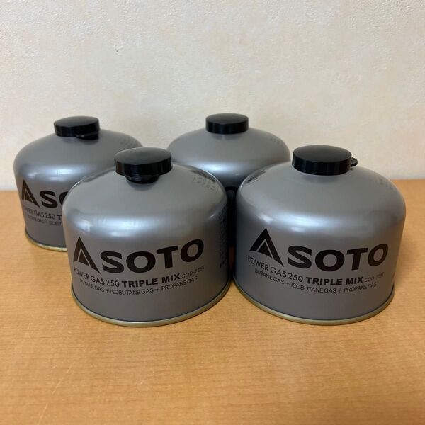 SOTO 250 OD缶 4缶セット 未使用 パワーガス トリプルミックス SOD-725T
