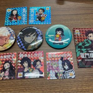 鬼滅の刃 コジマ コラボグッズ 缶バッジ カード シール まとめ売り