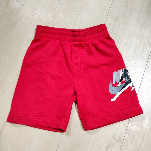 NIKE ジョーダン ハーフパンツ レッド 3T / 3歳児 ( 90〜100サイズ ) スウェット パンツ