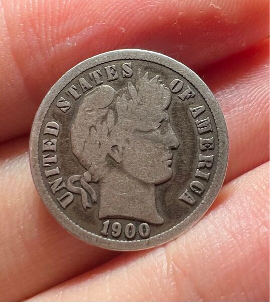 アメリカ USA 銀貨 1900年 s 1ダイム 特年 美品 コイン 古銭