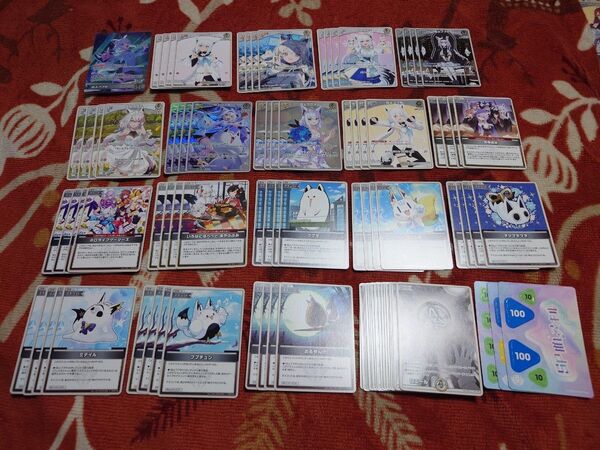 ホロライブカードゲーム 白上フブキ ホロライブ ホロカ まとめ売り デッキパーツ