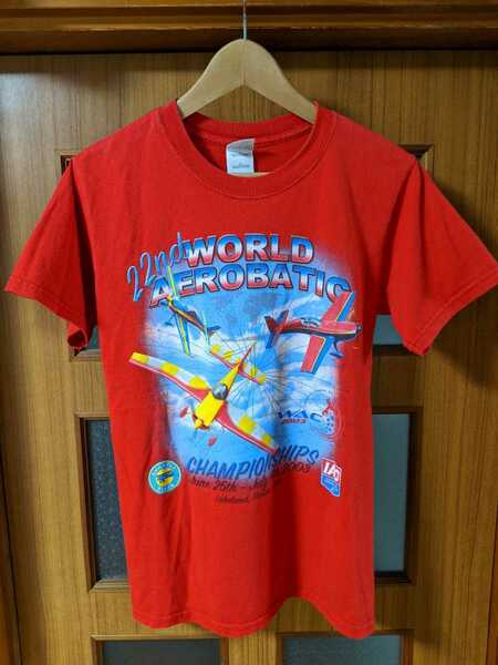 WORLD AEROBATIC championships 曲技飛行世界選手権 2003 Tシャツ S GILDAN