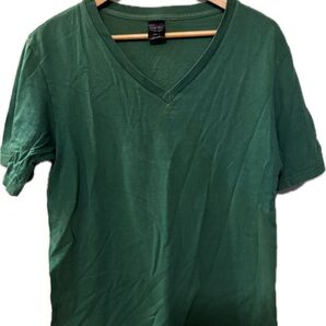 ナンバーナイン Vネック Tシャツ グリーン M