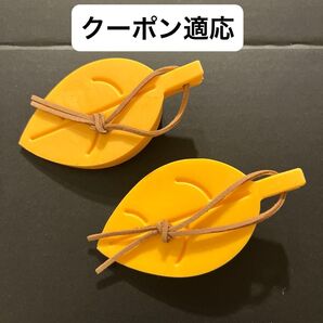 【未使用】ドアストッパー 玄関 扉止 ストッパー ドアストップ リーフ シリコン オレンジ 値下げ不可