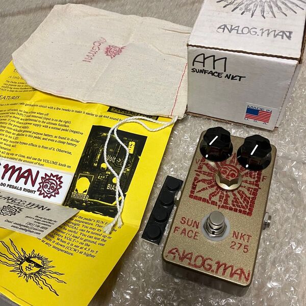 美品 NKT-275 White Dot analog.man Sun Face アナログマン サンフェイス Fuzz ファズ