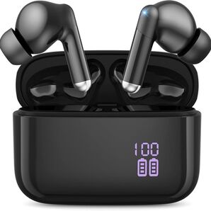 イヤホン bluetooth ワイヤレスイヤホン Bluetooth5.4 LEDディスプレイ表示 小型/軽量 IPX7防水