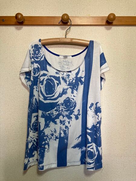 AZUL by moussy アズールバイマウジー カットソー Tシャツ 花柄