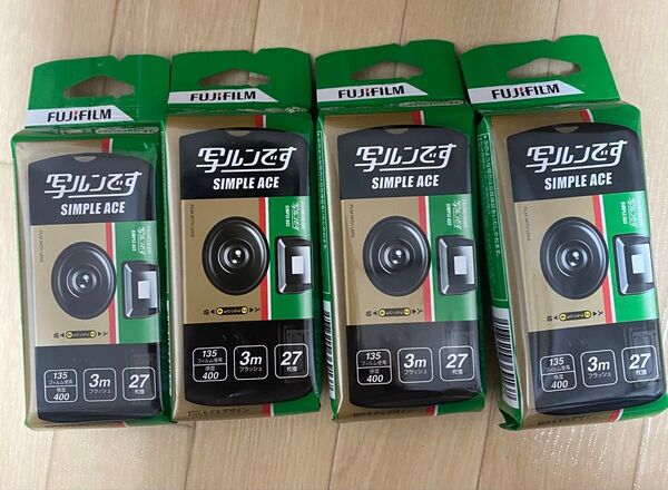 新品未開封 富士フイルム 写ルンです 27枚撮り 4個セット