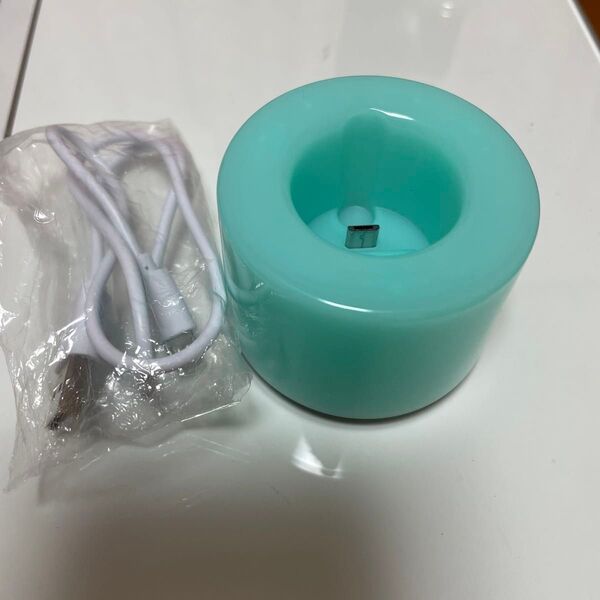 Francfranc フランフラン ハンディファン 充電器 ミントグリーン type-B スタンド
