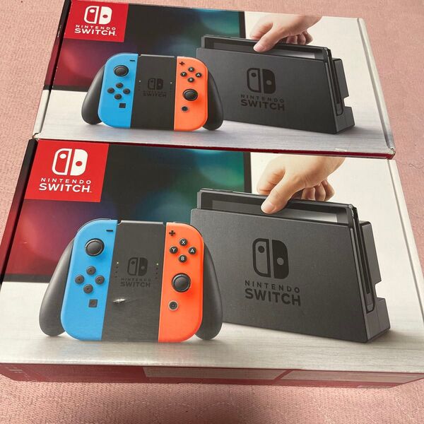 箱のみ!早い者勝ち!Nintendo Switch Joy-Con(L)ネオンブルー/(Rネオンレッド HAC-S-KABAA2個