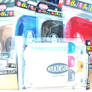 【匿名発送】WILKINSON クリアポーチ カラビナ付きノベルティ【送料込】 新品未開封5個(残り一つコンプリート)