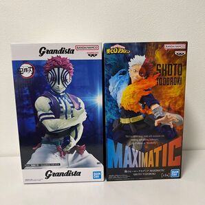 鬼滅の刃 猗窩座 & ヒロアカ 轟焦凍 フィギュア 2体セット