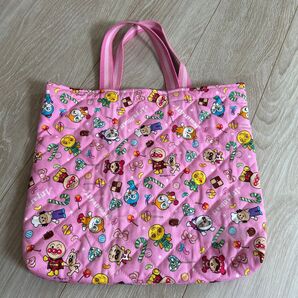 キルトバック 手提げ アンパンマン レッスンバッグ ピンク