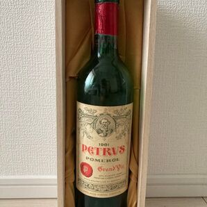1981 ペトリュス 750ml 空瓶 ポムロール