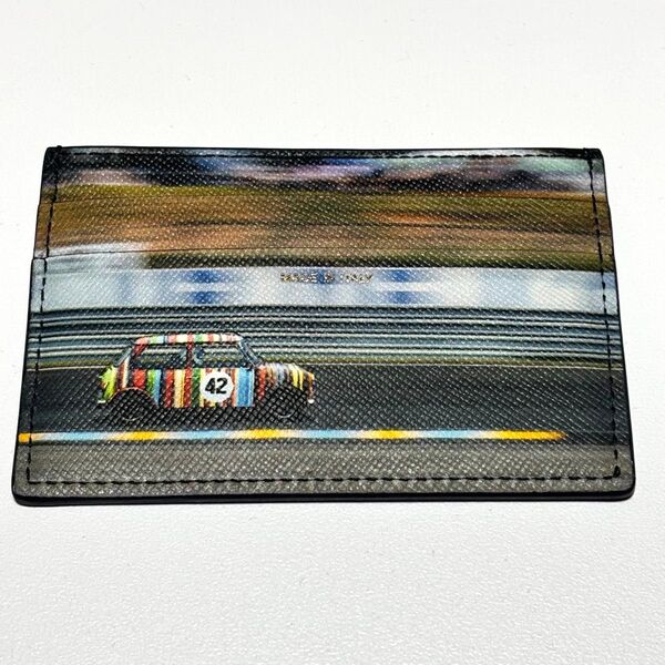 【新品】Paul Smith レースカー プリント カードケース 名刺入れ レザー ブラック