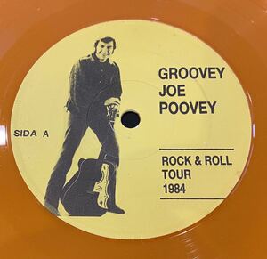 GROOVEY JOE POOVEY & The Bluecats / RED HOT MAX (Orange vinyl) 7ep ROCK & ROLL TOUR 1984 ロカビリー