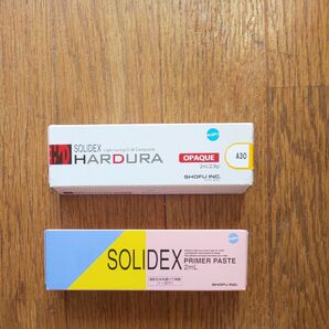 SHOFU SOLIDEX HARDURA A30とPRIMER PASTE 2個セット