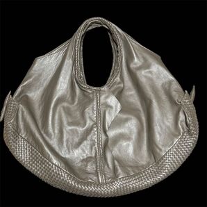 美品 Harry's le borse シープスキン グレージュ系 本革 トートバッグ レザーバッグ 参考上代:36750円
