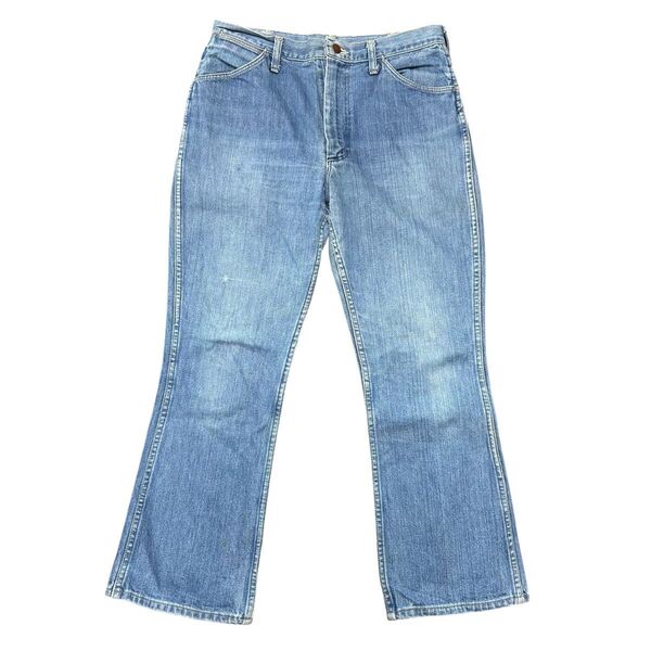 ラングラー wrangler ヴィンテージ 70s フレア ブーツカット scovill ジッパー ヒッピー ジーンズ デニム