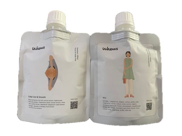 【高級ヘアケア】whews/スカルプシャンプー&トリートメント(イク)各100ml美容室専売サロン開発/頭皮ケア/ハリ/うるおい