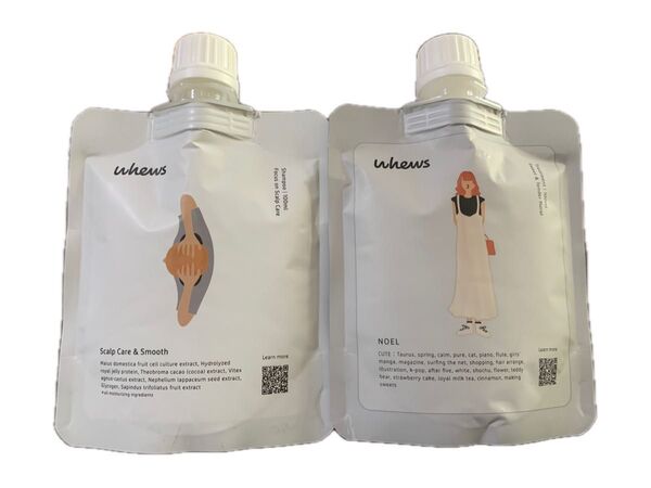 【高級ヘアケア】whewsスカルプシャンプー&トリートメント(ノエル)サロン開発品/頭皮ケアダメージケア修復!サラツヤ/熱ダメージ
