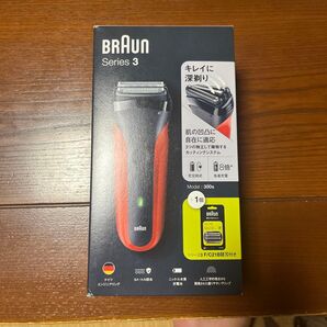 BRAUN ブラウン シリーズ3 300s 電気シェーバー レッド