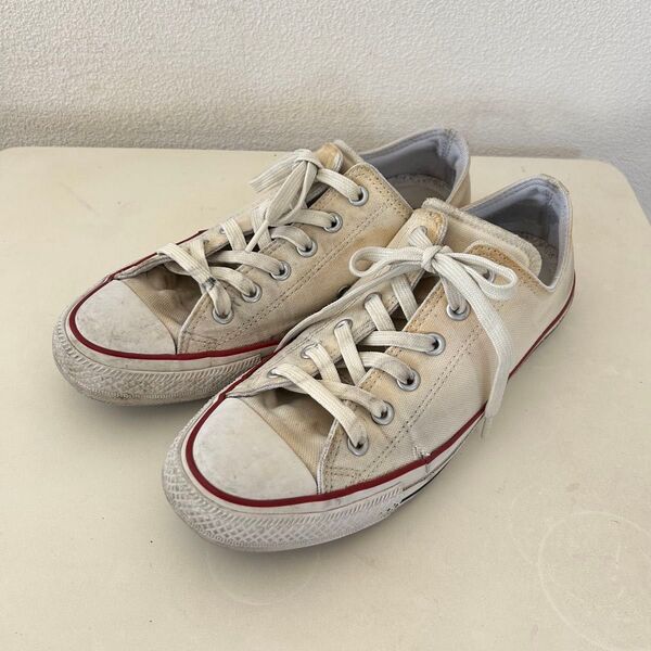 CONVERSE ALL STAR スニーカー ローカット クリーム 26.5センチ