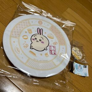 ちいかわ×くら寿司 ビッくらポン!景品 お皿と缶バッジ 2点セット