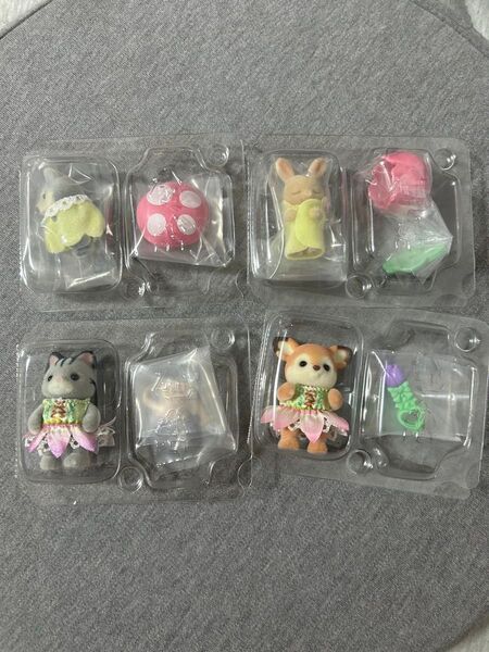 シルバニアファミリー 赤ちゃんお花畑のおともだちシリーズ 4点セット