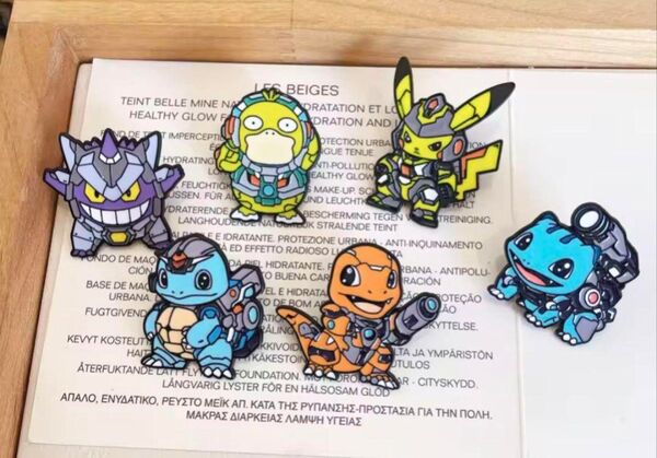 ポケットモンスター ピンズ ピンブローチ ピンバッジ ゲンガー コダック ピカチュウ ヒトカゲ フシギダネ ゼニガメ ポケモン