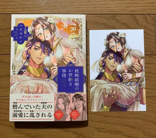 政略結婚のお世継ぎ事情 つきみせい 特典 イラストカード TLコミック ティーンズラブ 女性漫画