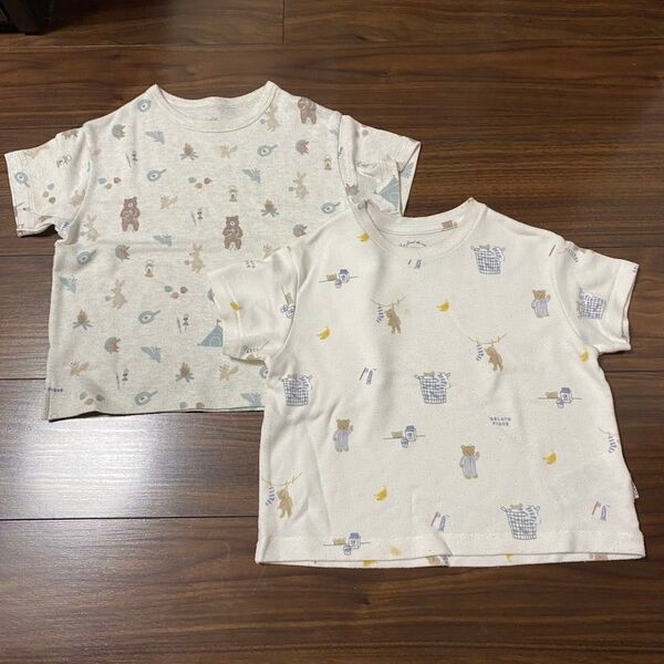 ジェラートピケ Tシャツ2点セット 100〜110cm