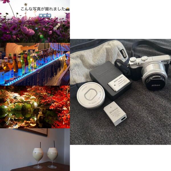 Nikon 1 J5 ミラーレス一眼 10-30mm レンズ 単焦点レンズ シルバー