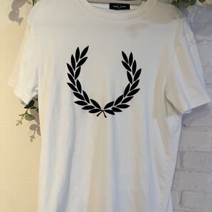 FRED PERRY ビッグロゴ ホワイト Tシャツ M