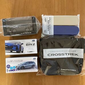 【未使用 SUBARU ぶつからないミニカー等ノベルティグッズ セット】