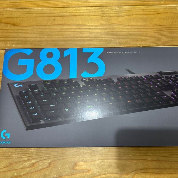 Logicool G ゲーミングキーボード G813-CK 有線 クリッキー 青軸 薄型