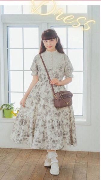 レースカラートワルトジュイワンピース 青木美沙子 しまみさ しまむら 新品
