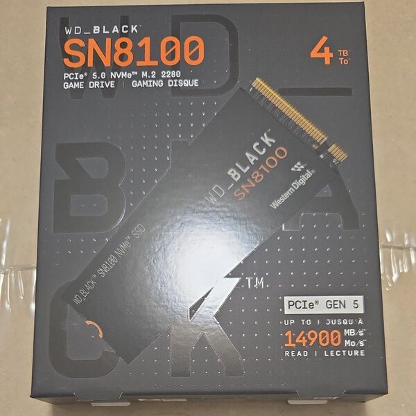 新品未開封品 WD BLACK SN8100 4TB 14900MB/S