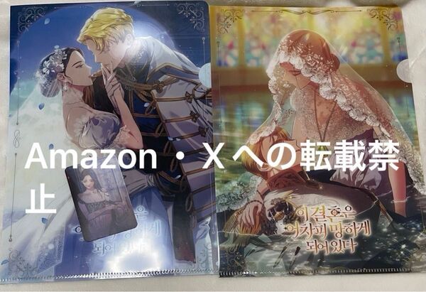 この結婚はどうせうまくいかない クリアファイル 2枚 レンチキュラーカード 1枚