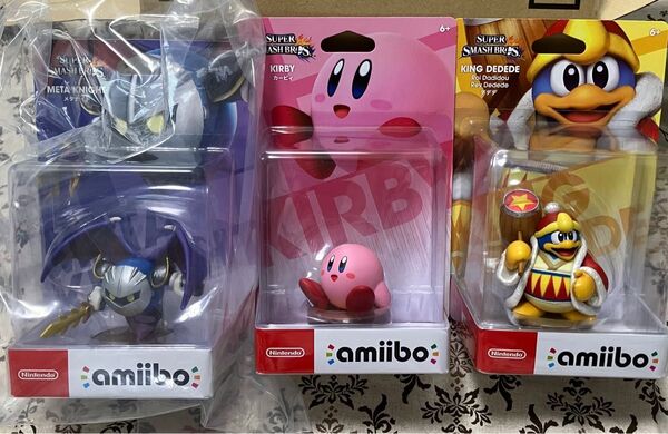 未使用 アミーボ amiibo カービィ メタナイト デデデ Nintendo 大乱闘スマッシュブラザーズ 星のカービィ