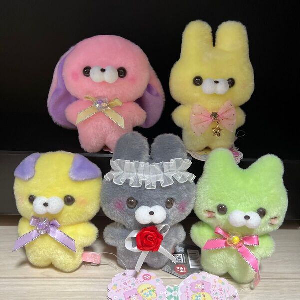 すくっとたっちさん ぬいぐるみサイズマスコット 5点セット タグ付き