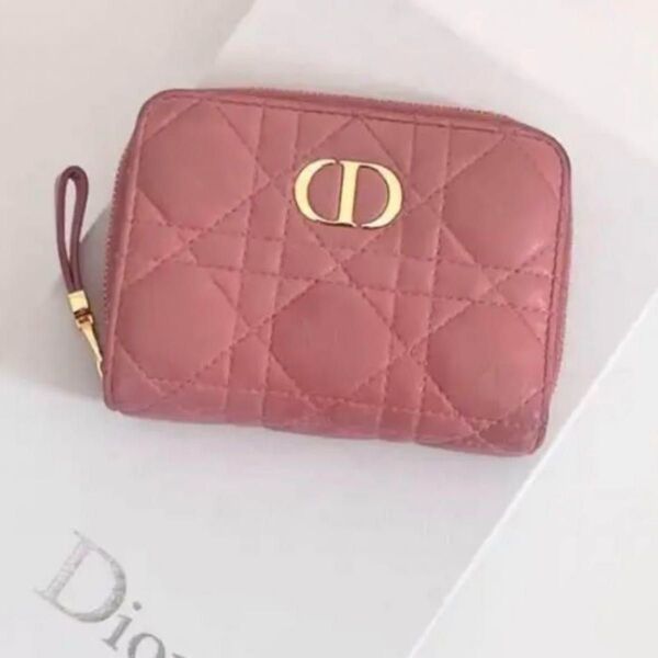 Dior二つ折り財布 キルティングウォレット
