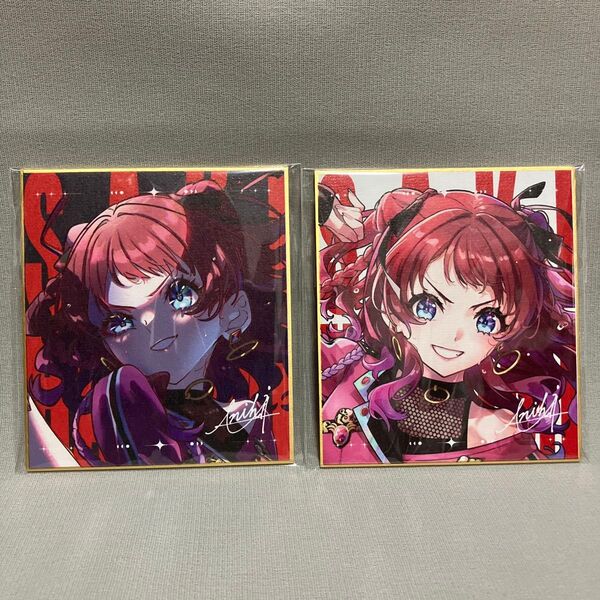 学マス 色紙 花海咲季 学園アイドルマスター ミニ色紙 iDOL master 白黒